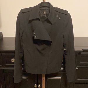 Ann Taylor Black Moto Blazer